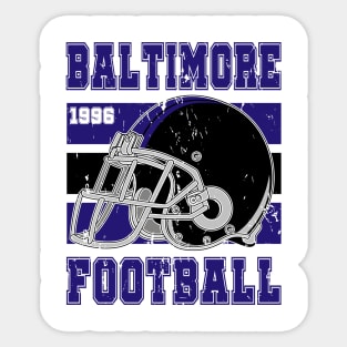 Baltimore Retro Football Sticker